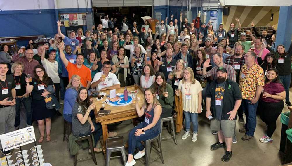 Networking evening with hard cider, hard seltzer… and beer at 3 Daughters Brewing (Photo: Beer Marketing & Tourism Conference)