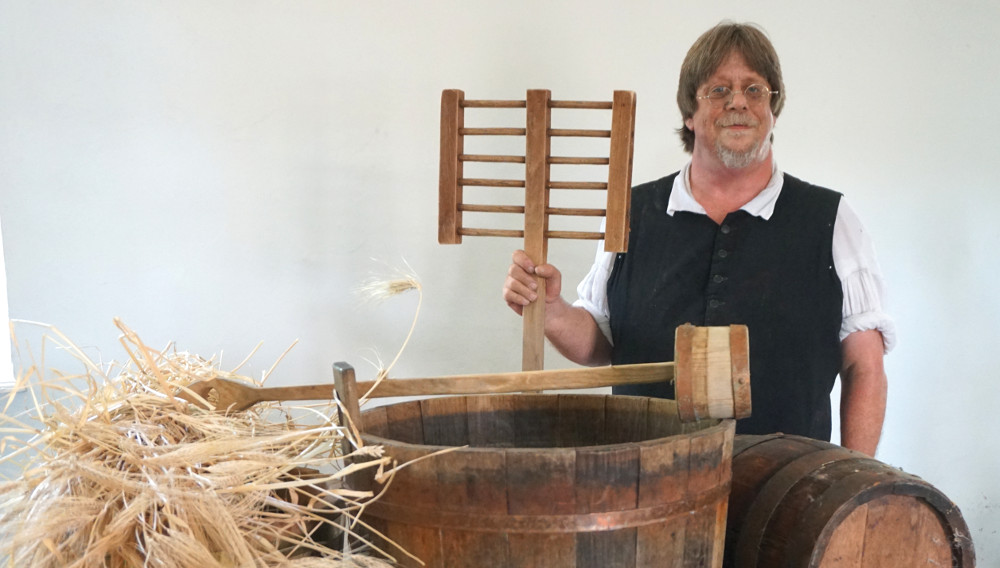 Frank Clarke, Master of Traditional Foodways at Colonial Williamsburg (Foto: Elva Ellen Kowald)