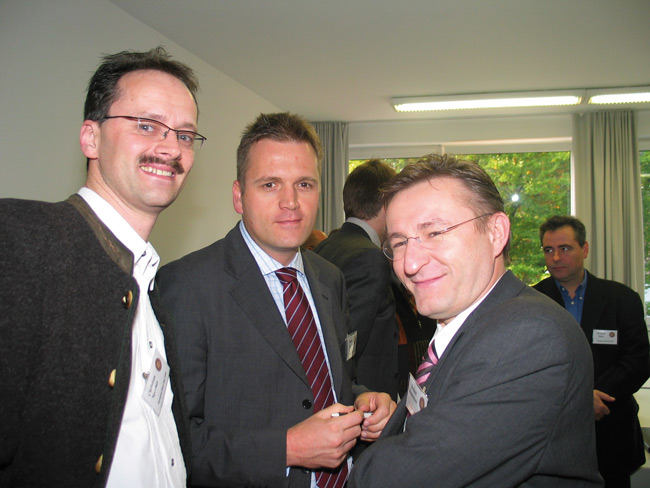 Christian Sperber, Stefan Stang and Roland Demleitner (left to right) at a tasting session in 2005 (Photo: Private Brauereien)