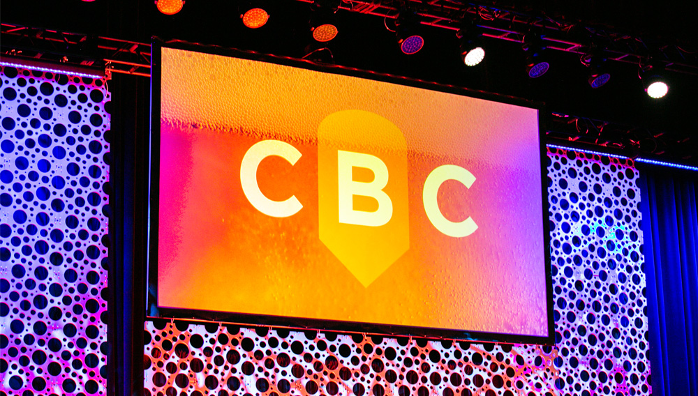 CBC sign at the main stage at CBC 2021 (Photo: Brewers Association)
