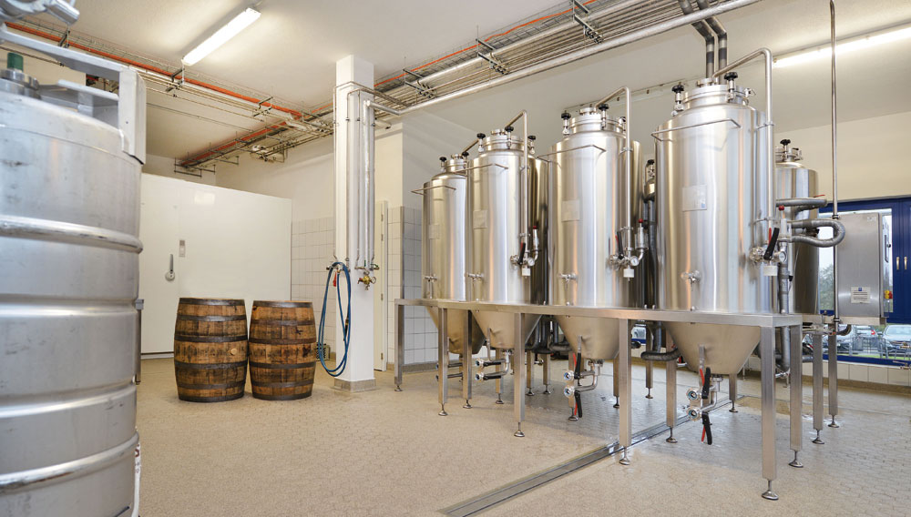 Fermentation and storage cellar of Romeis’ own brewery (Photo: Institut Romeis Bad Kissingen GmbH)