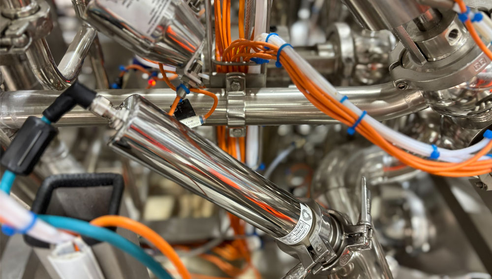 Installation of a RF analyser in a production line