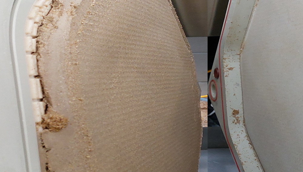 Filter cake in a membrane filtration system (Photo: Andritz, TUM, Brewing Tec)