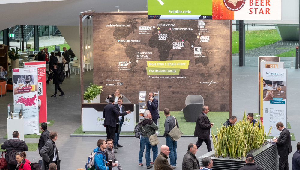 Beviale Family stand at BrauBeviale 2019 (Photo: NürnbergMesse, Thomas Geiger)
