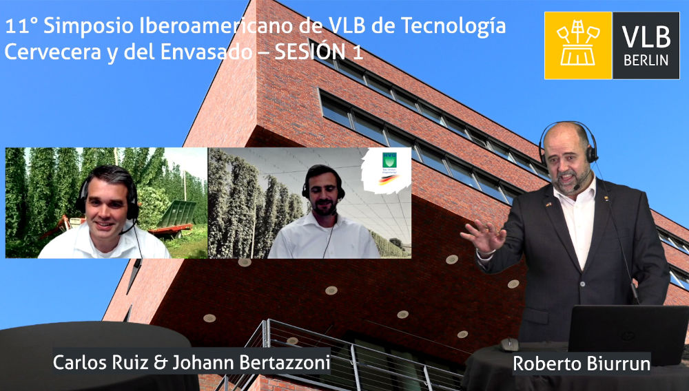 Roberto Biurrun, Coordinator of the 11th Ibero-American VLB Symposium, Carlos Ruiz and Johann Bertazzoni (Photo by VLB Berlin)