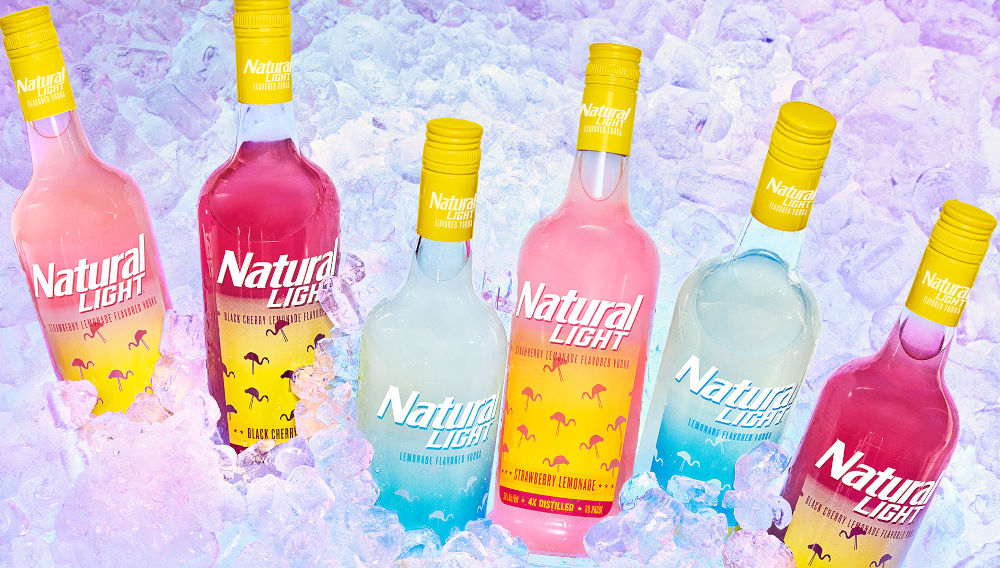 bottles of Natural Light vodka (photo: AB InBev)