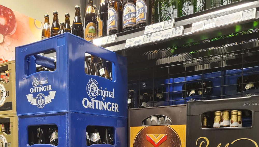 Oettinger beer crate