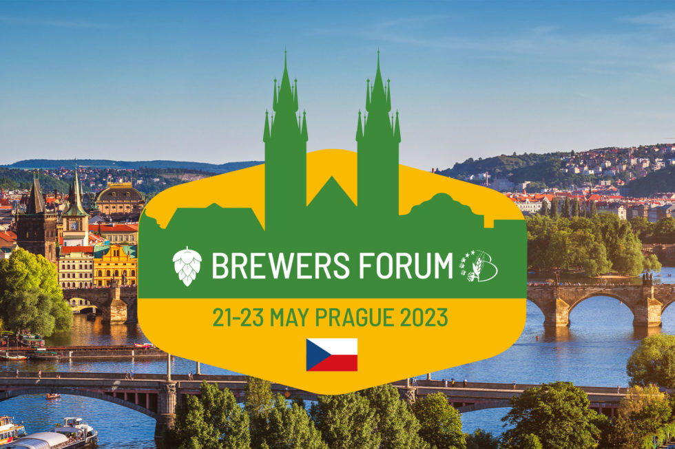 Brewers Forum announcement placed on top of a foto of Prague (Source: https://brewersforum.eu/)