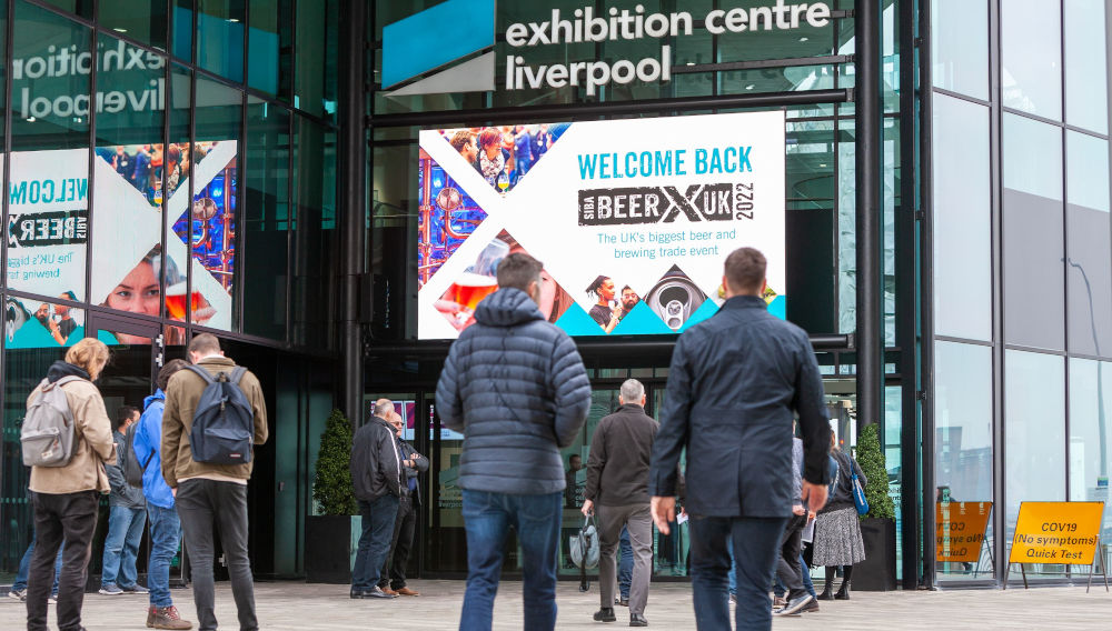Entrance to the trade event: BeerX UK 2022 (Photo: Society of Independent Brewers)
