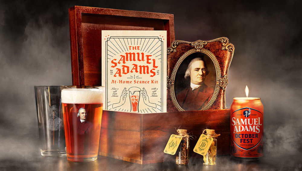 Share a beer with the spirit of Samuel Adams from beyond the grave