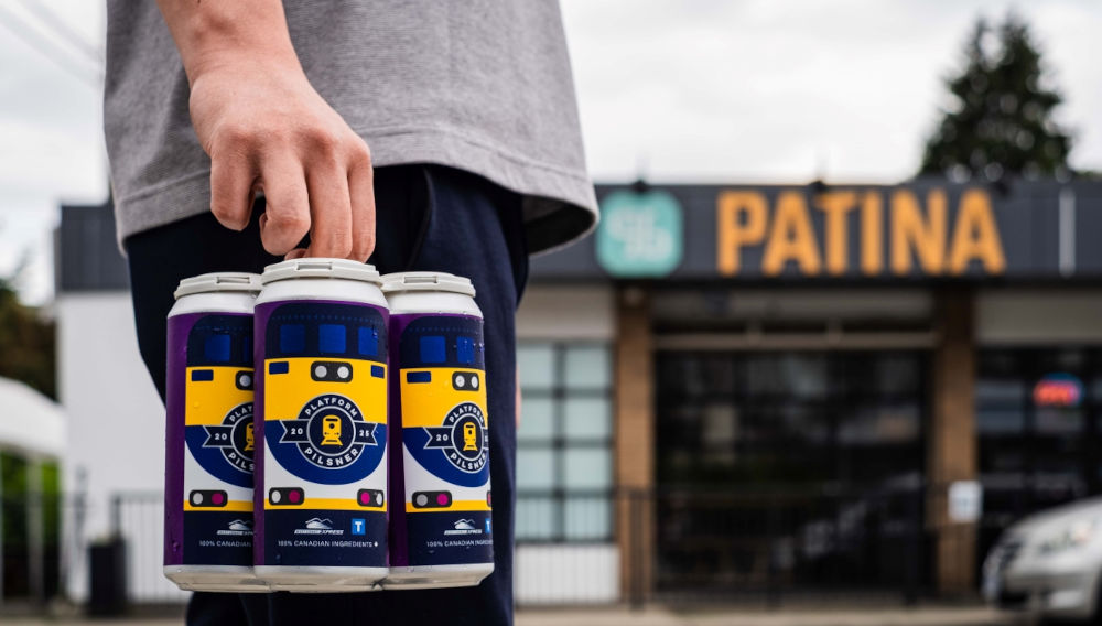 TransLink and Patina Brewery release collab beer Platform Pilsner