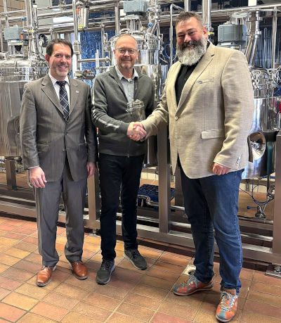 Matthias Hansen, Helmut Klein and Martin Zarnkow (Photo: MEBAK) Matthias Hansen, Helmut Klein and Martin Zarnkow (Photo: MEBAK)