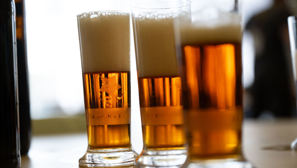 Tasting glasses of the European Beer Star competition 2026 (Photo: Private Brauereien Bayern e.v.)