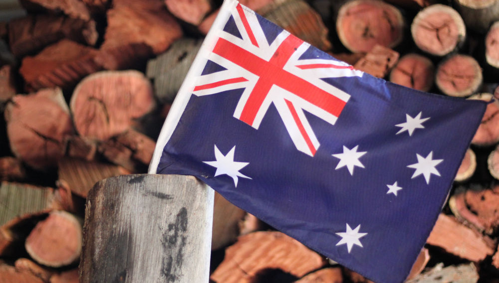 Australian flag (photo by Amber Weir on Unsplash)