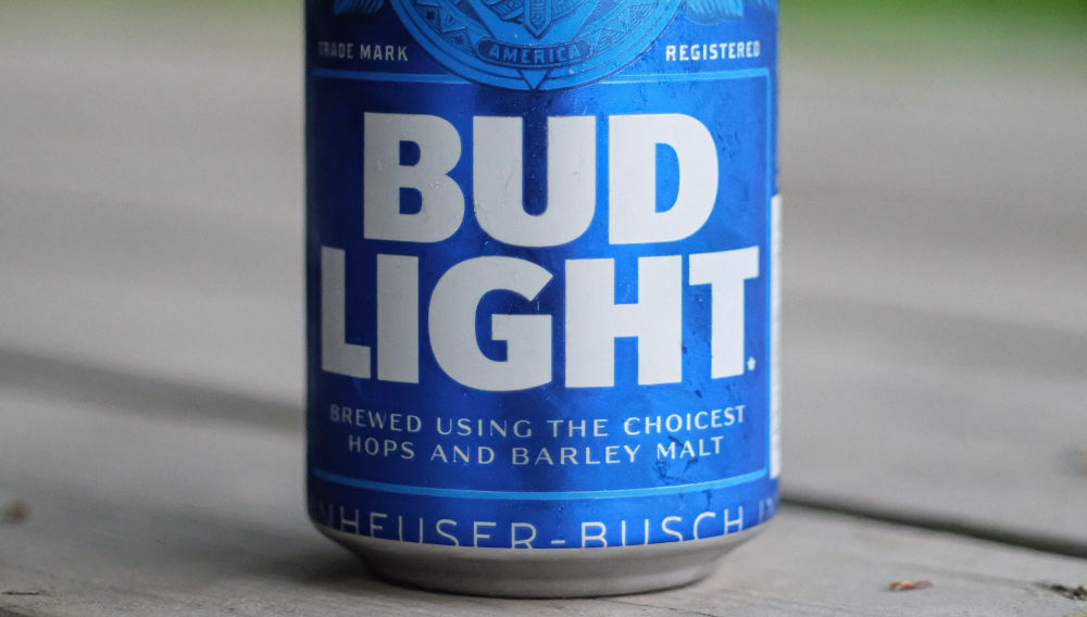 Blue Bud Light can (Photo: Christophe Dion on Unsplash)