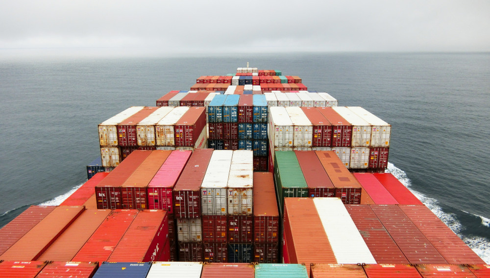 Container ship (Photo: Rinson Chory, Unsplash)
