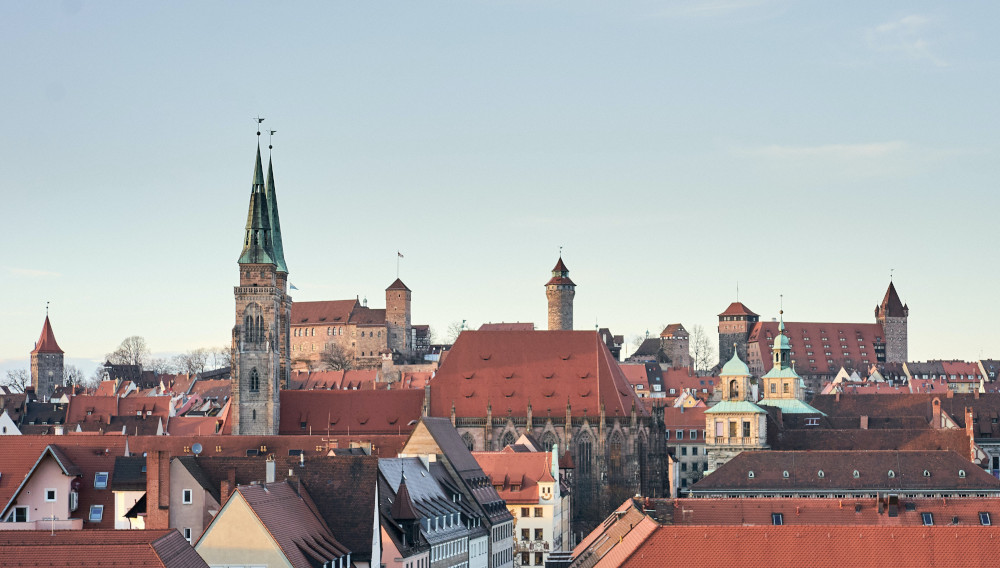 View of Nuremberg’s old town with Sebaldus church and castle (Jonathan Wolf, Unsplash)
