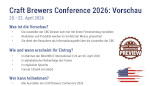 Craft Brewers Conferende 2026:Vorschau
