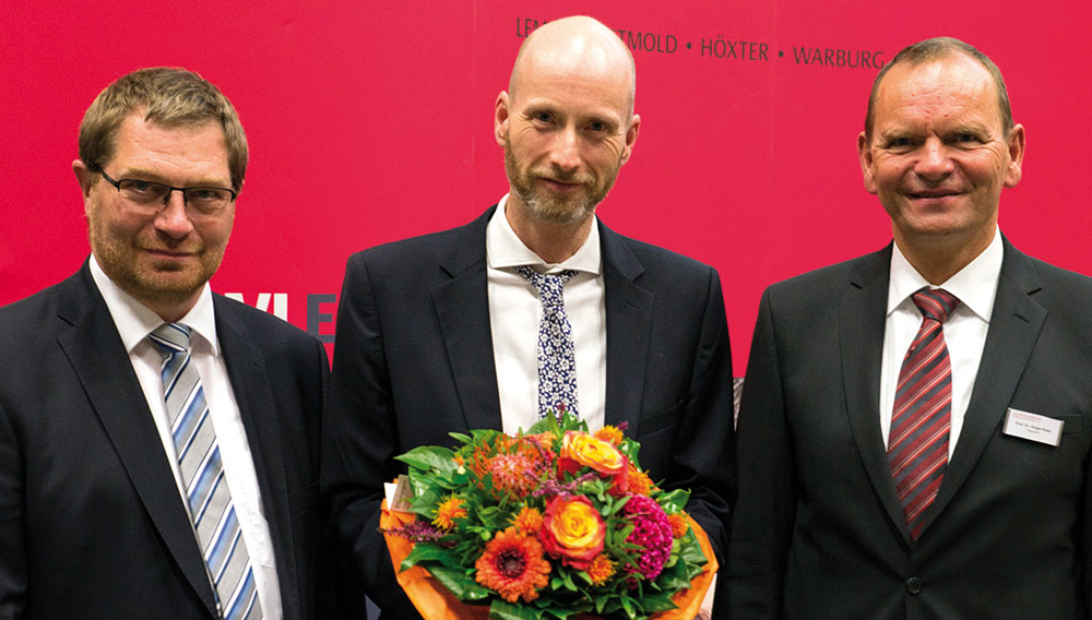 Prof. Stefan Witte, Prof. Jan Schneider und Prof. Jürgen Krahl