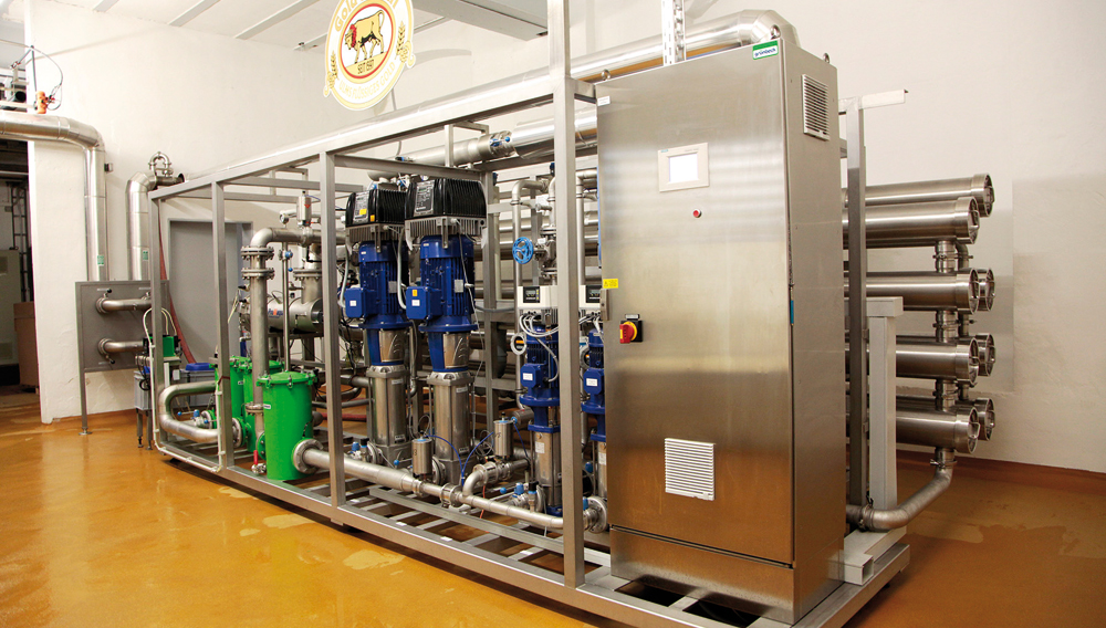 Pumpen von Lowara sorgen für den richtigen Druck in der Brauerei Gold Ochsen (Ulm); Foto: Brauerei Gold Ochsen, Ulm