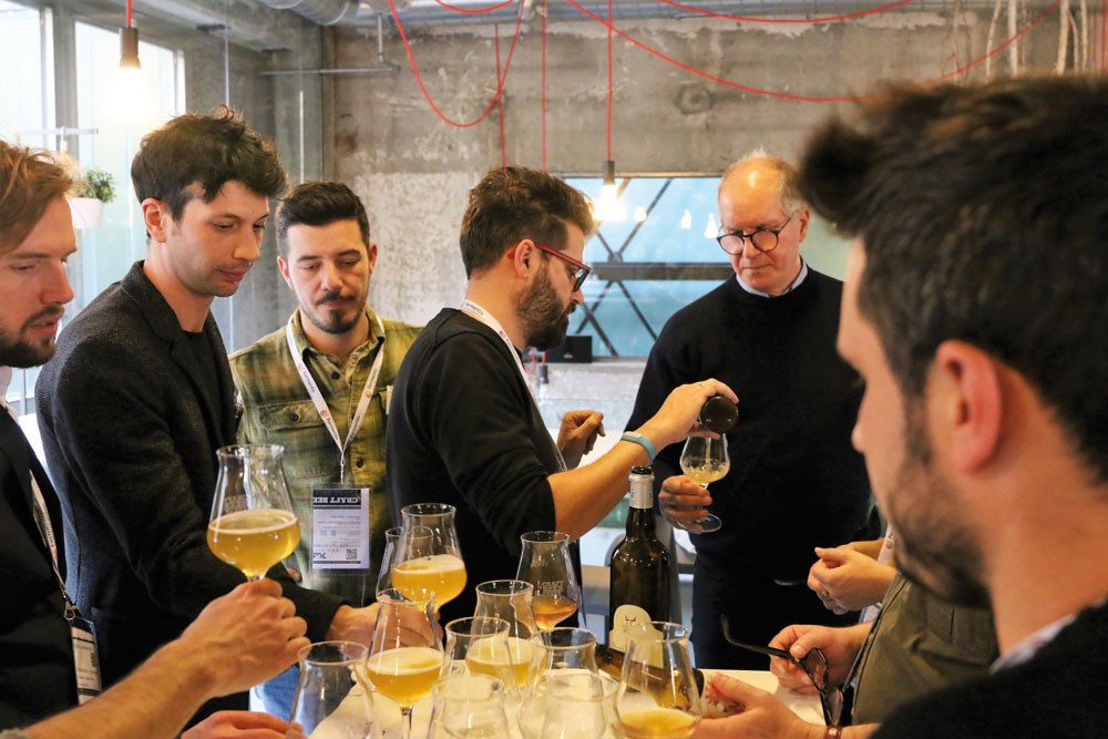 Attendees had the opportunity to participate in tastings of craft beer from Italian breweries