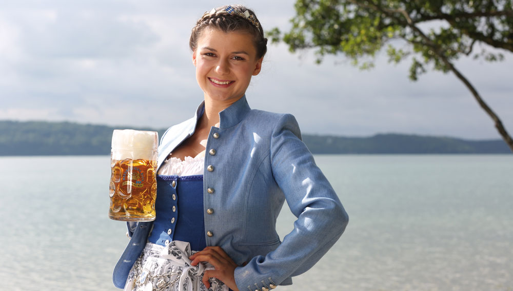 Wer übernimmt die Krone der amtierenden Bierkönigin Lena Hochstraßer? (Foto: Bayerischer Brauerbund e.V.)