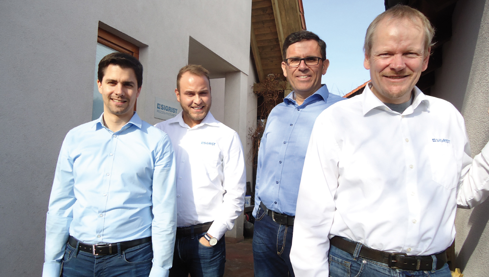 Ralf Isenberg, Thomas Mayr, Jannick Göller und Christian Bauer (v.re.)