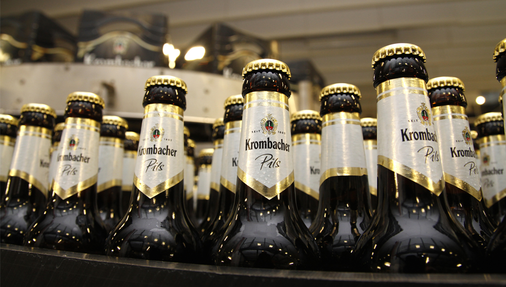 Laut Studie b4p ist Krombacher das beliebteste Bier Deutschlands, meldet die Brauerei
