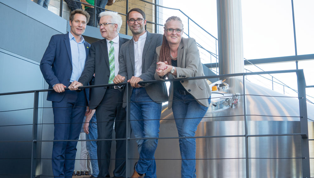 Besuch des Baden-Württembergischen Ministerpräsidenten Winfried Kretschmann bei der Brauerei Ustersbach