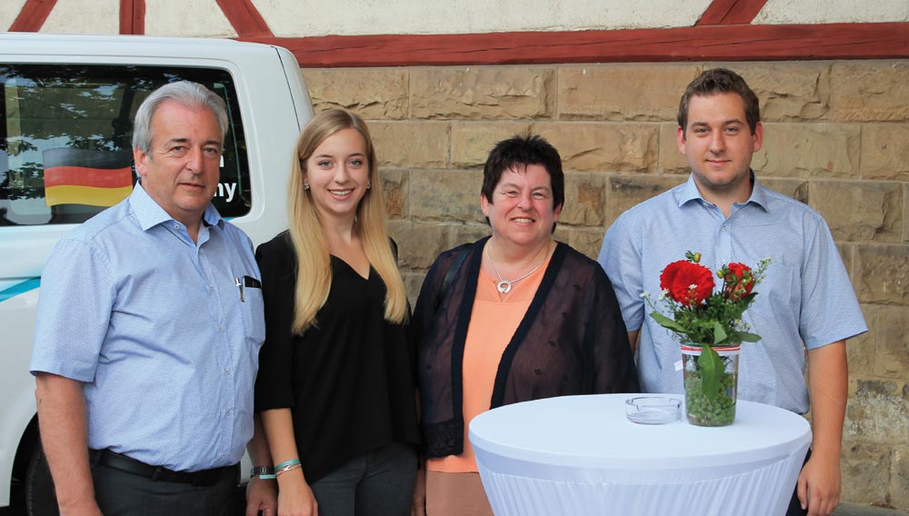 (v.li.) Bernt, Ronja, Annette und Daniel Renner 