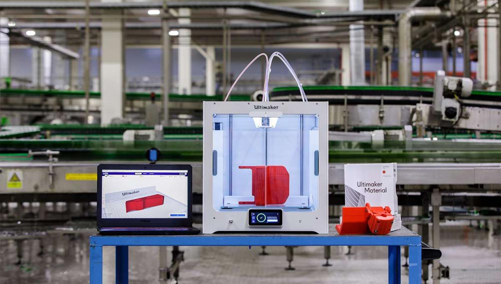 Heineken Spanien fertigt mit Ultimaker 3D-Druckern Funktionsteile und Tools vor Ort