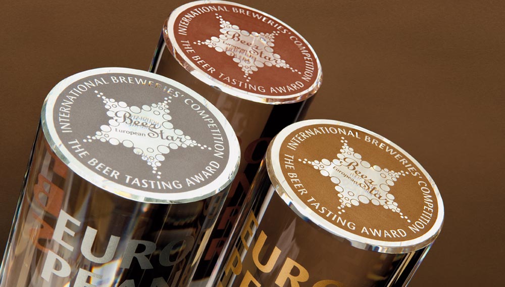 European Beer Star in Gold, Silber, Bronze 