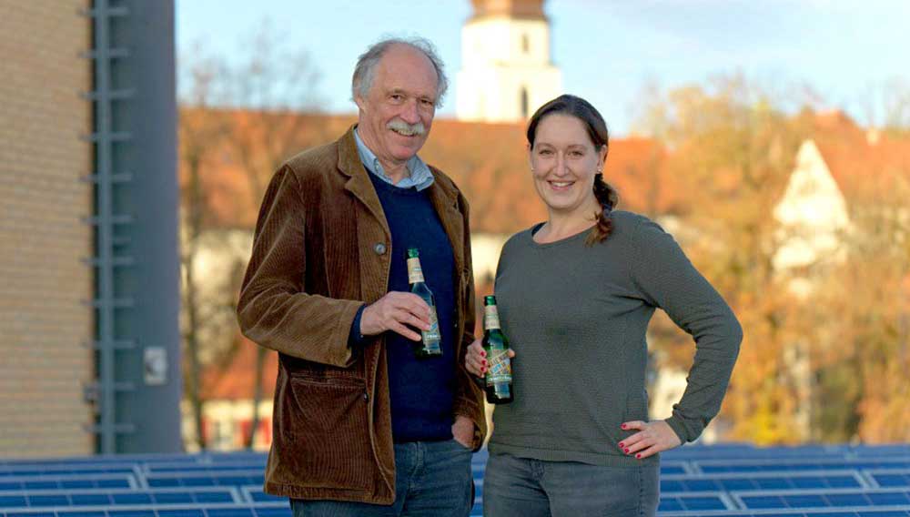 Esther Straub und Gottfried Härle von der Allgäuer Brauerei Clemens Härle