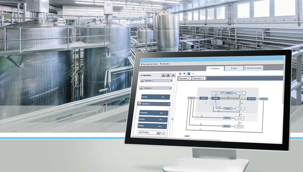 Siemens: Line Coordination (LCS) und Sequence (SES) ermöglichen das schnelle Orchestrieren und Anpassen von Produktionsabläufen bei der Steuerung und Überwachung von rezeptgesteuerten Verfahren