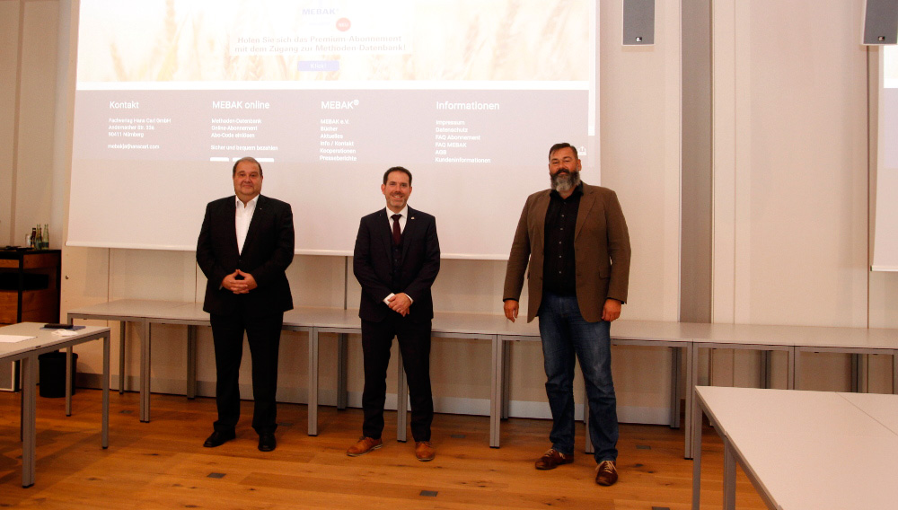 Vorstand der MEBAB (v.li) Dr. Gerolf Reil, Matthias Hansen und Dr. Martin Zarnkow