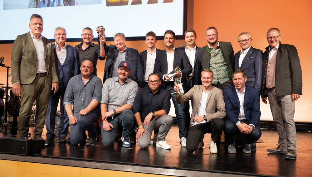 Gruppenfoto der Gewinnner des Future Awards der European Beer Stars