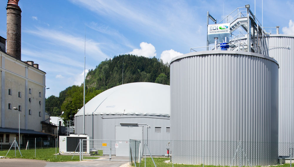 Biogasanlage der Brauerei Göss in Österreich (Foto: BDI-BioEnergy)