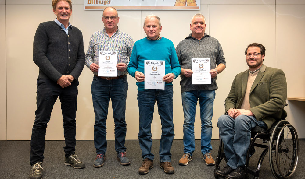 Gratulanten und Preisträger der 34. Bitburger Braugerstenprämierung