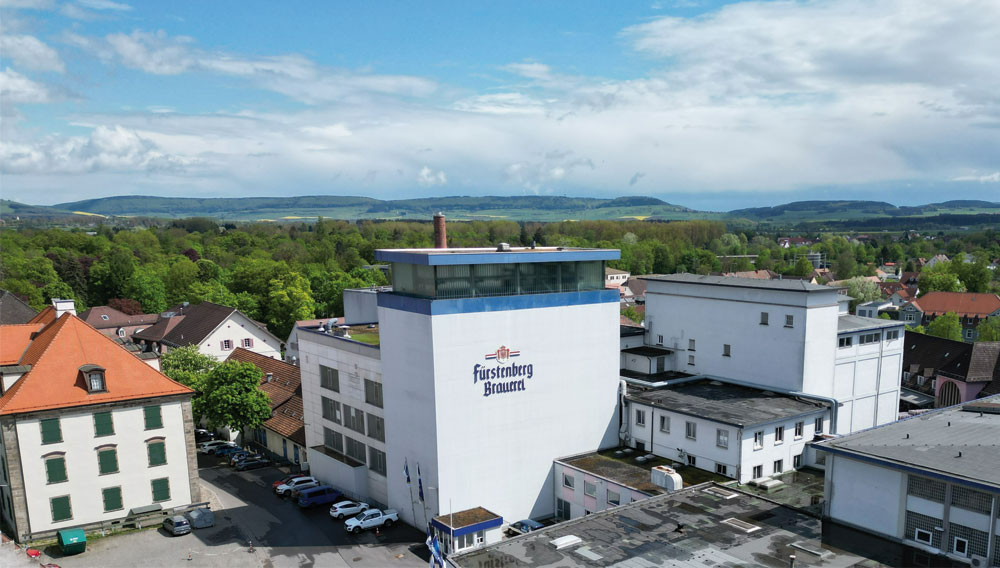 Luftaufnahme der Fürstenberg Brauerei