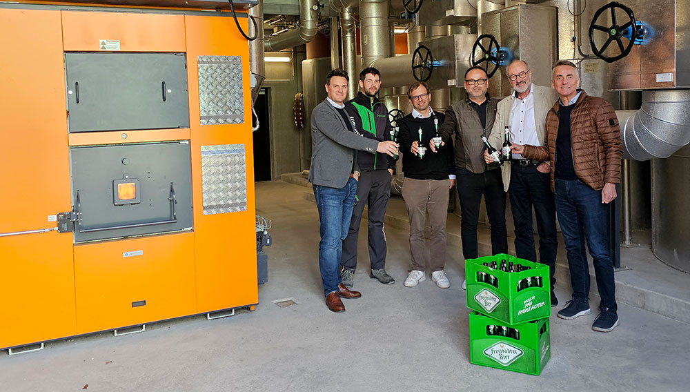 Integration einer Pellet-Heizanlage in die Brauerei-Wärmeversorgung