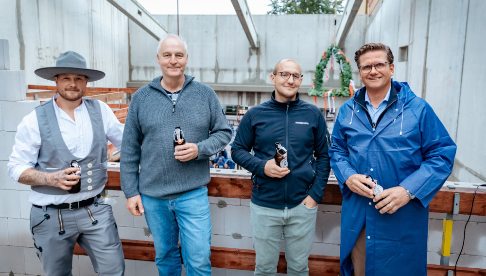 Christoph Holt, Michael Seip, Moritz Nölle und Hermann Reese