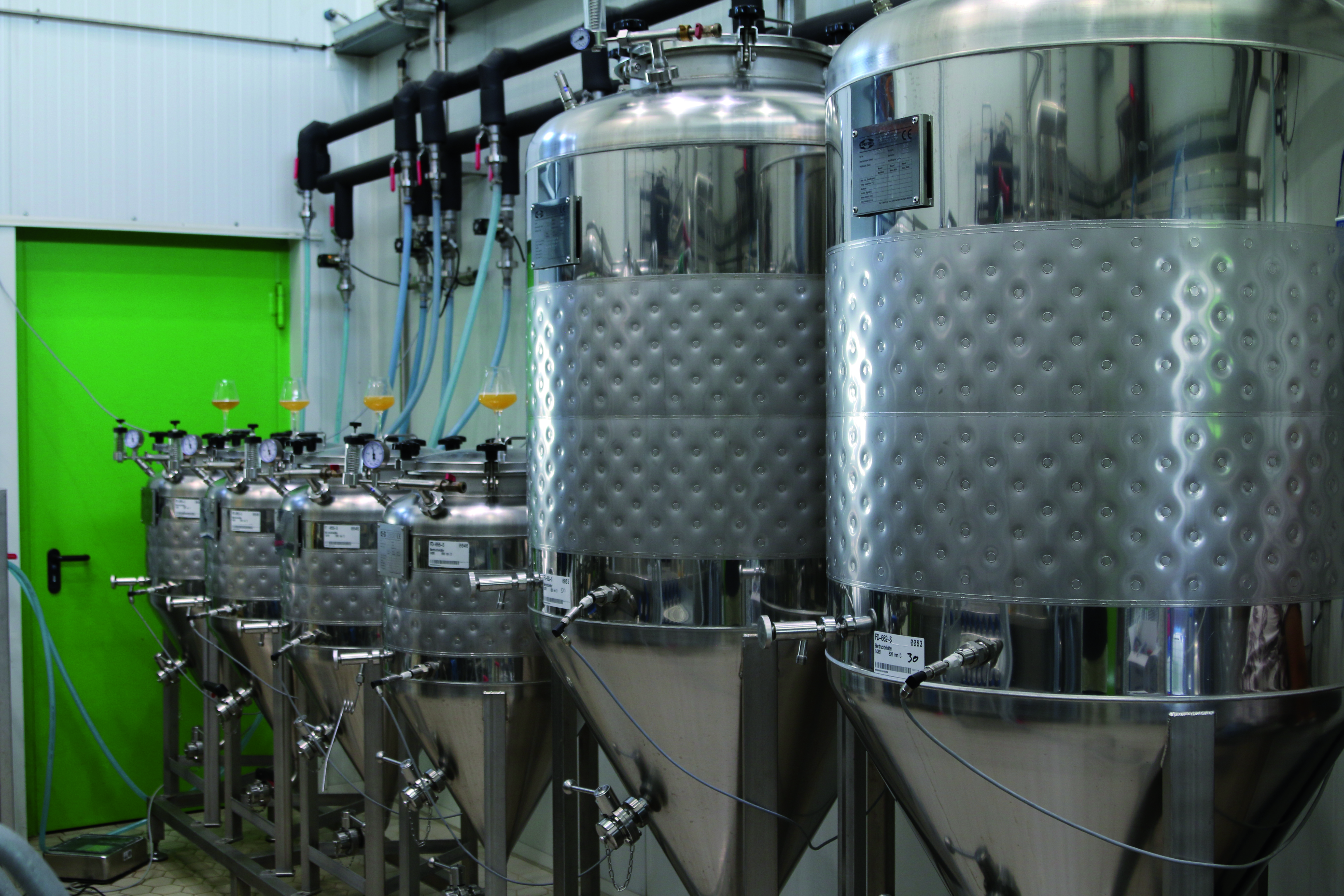 A view into the Hopsteiner test brewery