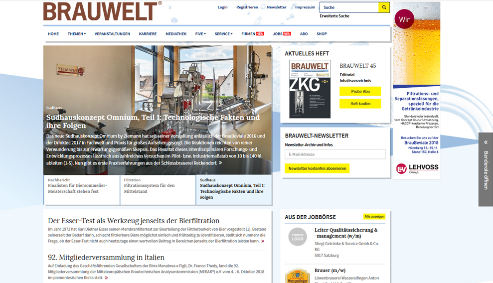 Relaunch BRAUWELT Online
